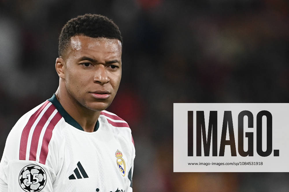 AS Roma v Real Madrid - UEFA Champions League ROME, ITALY, OCTOBER 14: Real Madrid s Kylian Mbappe reacts during the League phase of the UEFA Champions League football match between Roma and Real Madrid at the Olympic Stadium in Rome, Italy, on October 14, 2026. Isabella Bonotto Anadolu Rome Italy. Editorial use only. Please get in touch for any other usage.