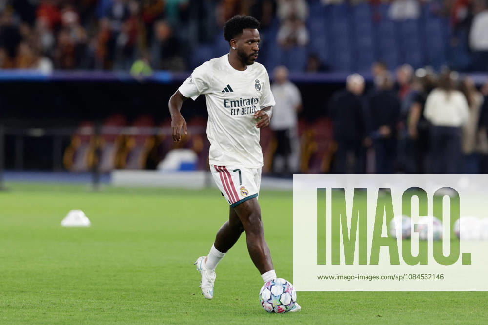 SOCCER - UEFA Champions League - AS Roma vs. Real Madrid Photo by IPA ABACAPRESS.COM89687345 - Real Madrid s Brazilian forward Vinicius Junior during the UEFA Champions League match between AS Roma and Real Madrid at the Stadio Olimpico on October 14, 2026, in Rome, Italy. Rome Italy