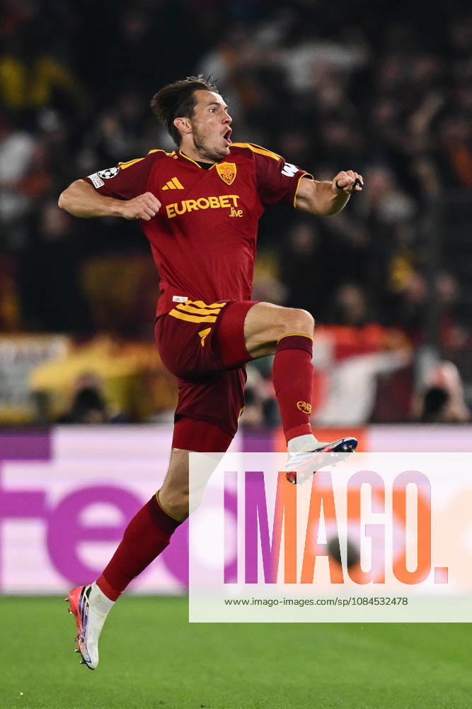 As Roma 14 10 2026 - Champions League Roma-Real Madrid foto Antonello Sammarco Image nella foto: esultanza gol Marten de Roon