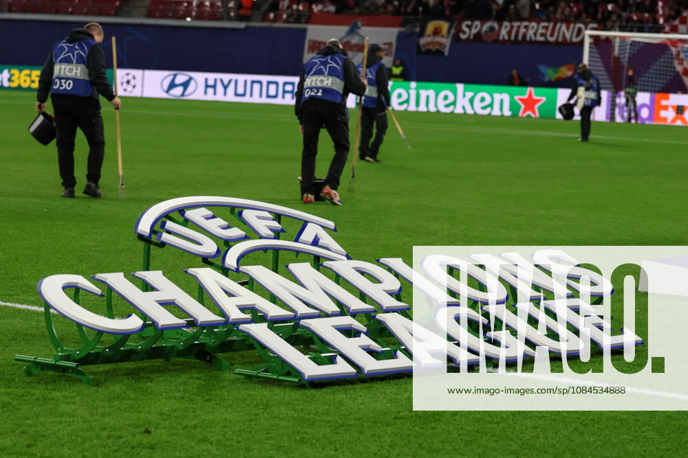 Deutschland: Fußball - UEFA Champions League - Saison 2026 - 2027, 2. Spieltag - RB Leipzig gegen PSV Eindhoven, Red Bull Arena (Leipzig): Champions League Logo