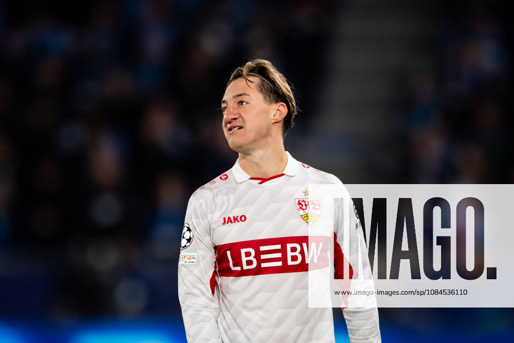 Champions League, 2. Spieltag, Å K Slovan Bratislava vs. VfB Stuttgart im Å tadion Tehelnà pole Narodný futbalový Å¡tadion Angelo Stiller (VfB) Close WICHTIGER HINWEIS: Gemäß den Vorgaben des DFB und der DFL ist es untersagt, in dem Stadion und oder vom Spiel angefertigte Fotoaufnahmen in Form von Sequenzbildern und oder videoähnlichen Fotostrecken zu verwerten bzw. verwerten zu lassen.