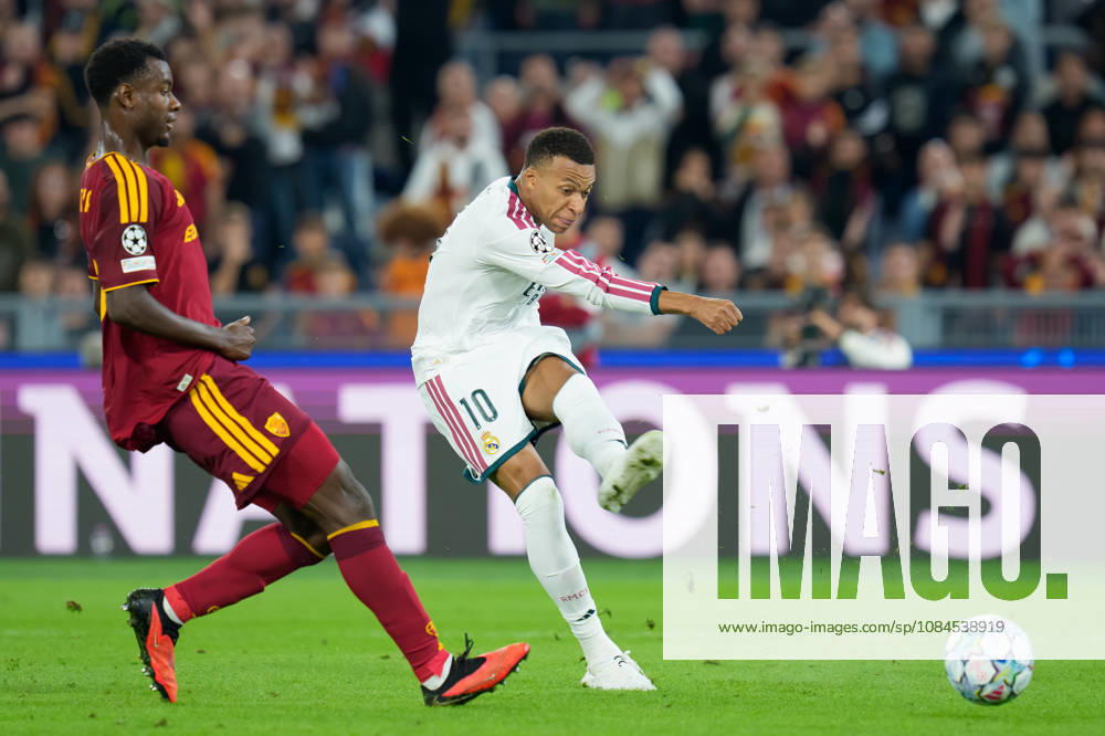 AS Roma v Real Madrid C.F. - UEFA Champions League 2026 27 League Phase MD2 Kylian Mbappe of Real Madrid CF in action during the AS Roma v Real Madrid C.F. - UEFA Champions League 2026 27 League Phase MD2 at Stadio Olimpico on October 14, 2026 in Rome, Italy Rome Stadio Olimpico Lazio Italy
