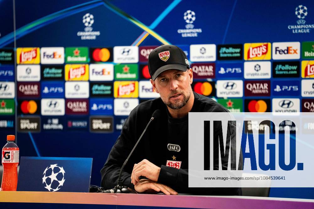 Champions League, 2. Spieltag, Å K Slovan Bratislava vs. VfB Stuttgart im Å tadion Tehelnà pole Narodný futbalový Å¡tadion Sebastian Hoeneß (VfB) bei der Pressekonferenz nach dem Spiel WICHTIGER HINWEIS: Gemäß den Vorgaben des DFB und der DFL ist es untersagt, in dem Stadion und oder vom Spiel angefertigte Fotoaufnahmen in Form von Sequenzbildern und oder videoähnlichen Fotostrecken zu verwerten bzw. verwerten zu lassen.