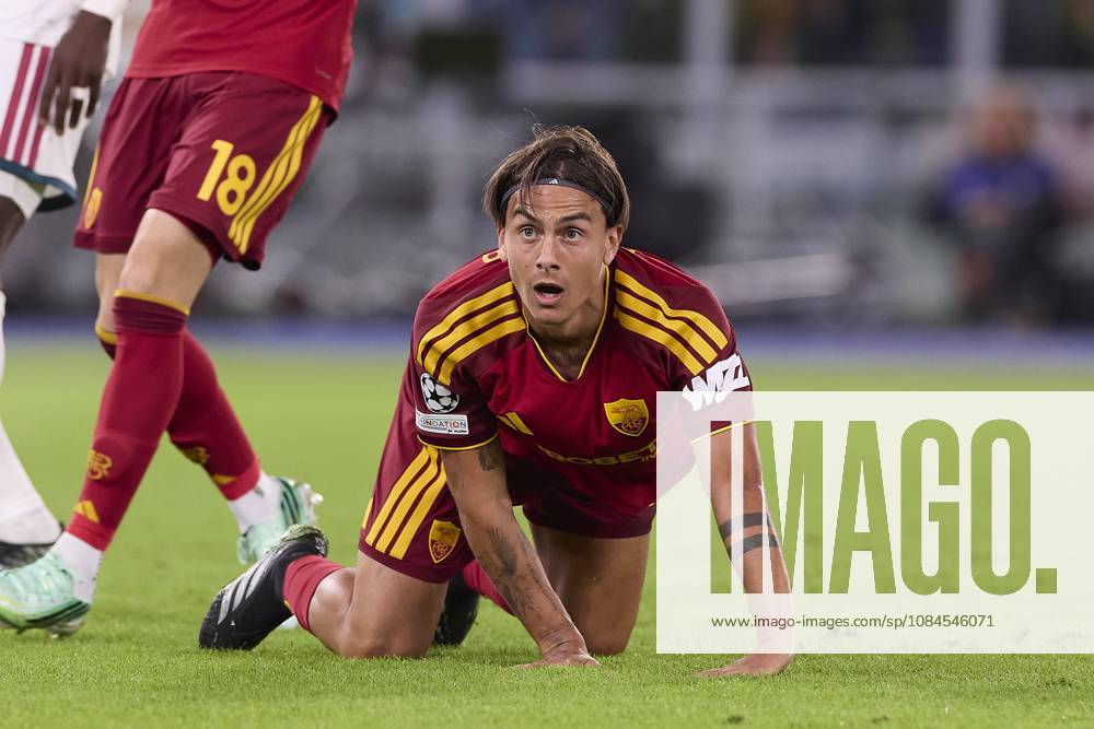 UEFA Champions League 2026 2027 - AS Roma vs Real Madrid CF in Rome, Italy - 14 Oct 2026 Paulo Dybala (AS Roma) is seen in action during the UEFA Champions League 2026 2027 match between AS Roma and Real Madrid CF. Final score: AS Roma 3-4 Real Madrid CF. Rome Italy