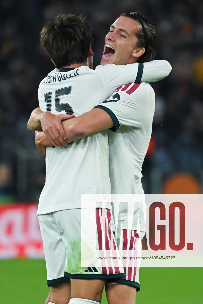 2026,Roma-Real Madrid Real Madrid player s celebrating the victory at the end of the match during the Champions League match Championship phase Matchday 2 Roma-Real Madrid at the Stadio Olimpico. Rome (Italy), October 14, 2026Imago-Images Emmefoto