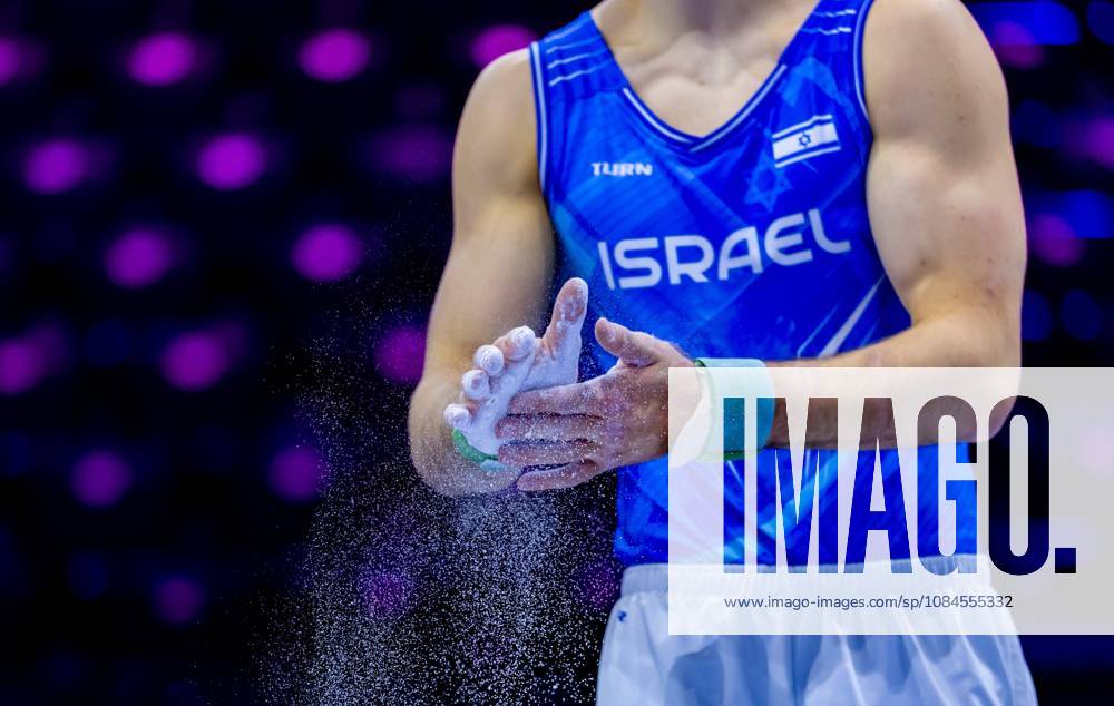 ROTTERDAM - The Israeli male gymnasts during podium training at the World Championships in Ahoy Rotterdam. IRIS VAN DEN BROEK ANP ANPxSportx IVx 572515003 originalFilename: 572515003
