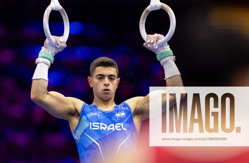 ROTTERDAM - Noam Berkovich of the Israeli gymnastics team during podium training at the World Championships in Ahoy Rotterdam. IRIS VAN DEN BROEK ANP ANPxSportx IVx 572515978 originalFilename: 572515978