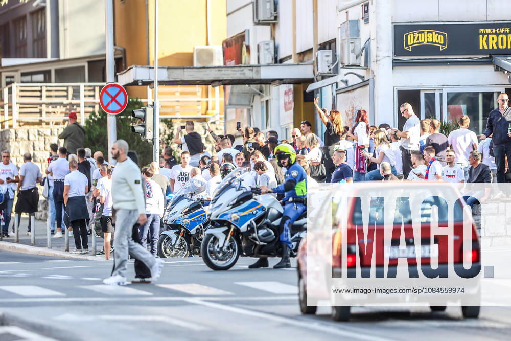Corteo of Torcida, supporters of Hajduk Split Toricida, supporters of Hajduk Split, on their way to Poljud Stadium ahead of the UEFA Conference League match between HNK Hajduk Split and Ajax, in Split, Croatia, on October 15, 2026. IvanaxIvanovic PIXSELL