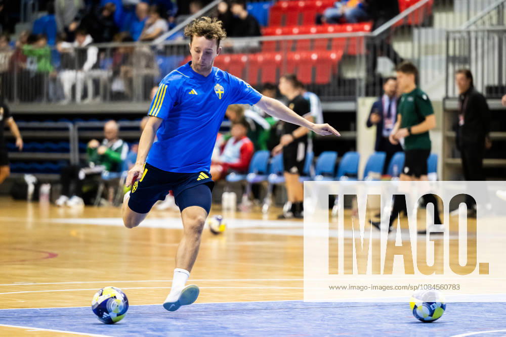 Viktor Mossberg of Sweden ahead of the FIFA Futsal World Cup qualifier match between Hungary and Sweden on October 15, 2026 in Nyiregyhaza. Photo: Bildbyran EXT BILDBYRÅN COP 18 XY0131 futsal landslaget hungary sverige national team, Nationalteam sweden bbeng vm-kval world cup qualifier ungern