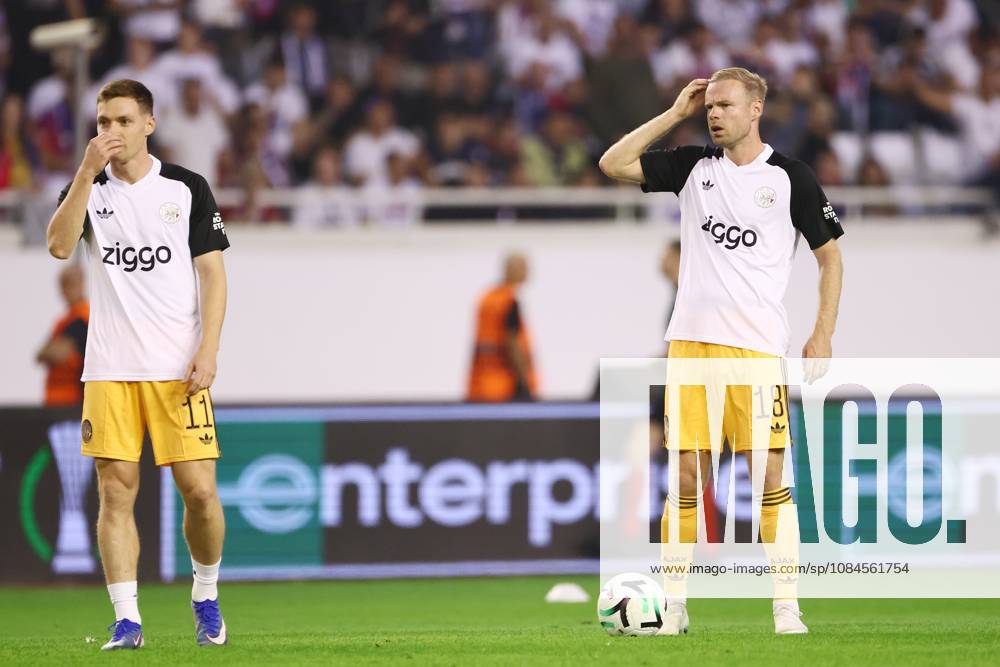 SPLIT, 15 10-2026, Poljud Stadium , season 2026 2027 , UEFA Conference League Football . Match between Hajduk Split and Ajax. Picture shows Ajax Davy Klaassen and Viktor Tsygankov Hajduk Split - Ajax x208445671x