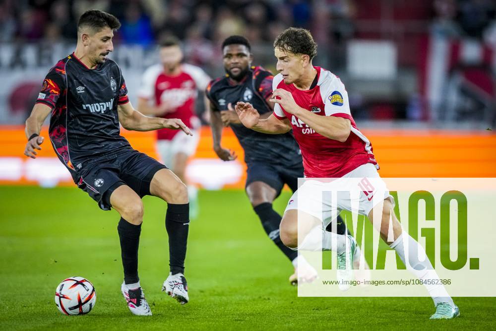 ALKMAAR , 15-10-2026, AFAS Stadion , season 2026 2027 , UEFA Europa League League phase , match between AZ and Hapoel Beer-Sheva , Picture shows AZ player Bendeguz Kovacs AZ - Hapoel Beer-Sheva x208448240x