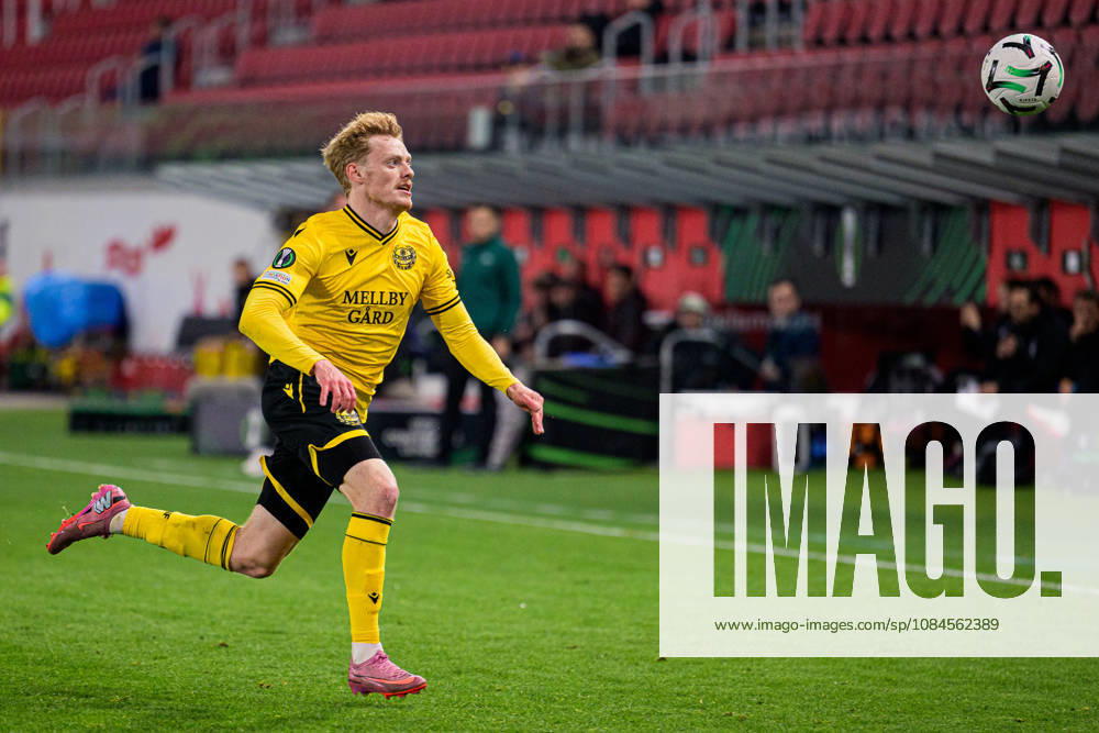Martin Agnarsson of Mjällby during the UEFA Conference League football match between Mjällby and Inter Club d Escaldes on October 15, 2026 in Helsingborg. Photo: Christoffer Borg Mattisson BILDBYRÅN COP 261 CB0562 fotboll football soccer fotball uefa conference league conference league mjällby in bbeng fotboll football soccer fotball uefa conference league conference league mjällby in bbeng