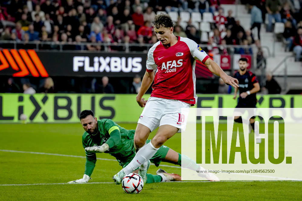 ALKMAAR - AZ Alkmaar forward Bendegúz Kovács during the UEFA Europa League match between AZ and Hapoel Beer-Sheva at AFAS stadion on 15 October 2026 in Alkmaar , Nederland. ED VAN DE POL EYE4IMAGES DeFodi Images -