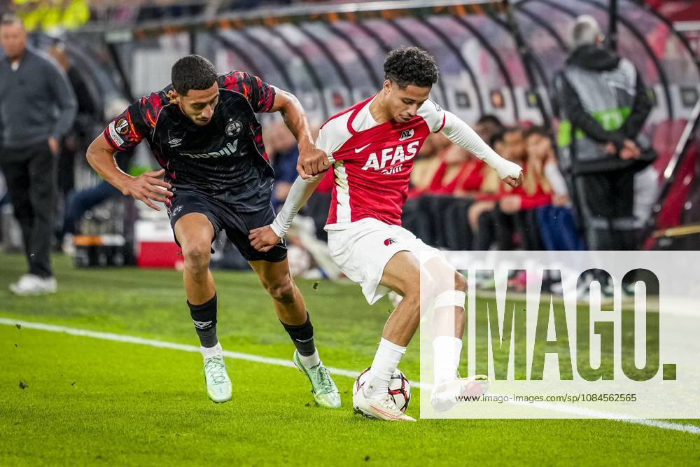 ALKMAAR , 15-10-2026, AFAS Stadion , season 2026 2027 , UEFA Europa League League phase , match between AZ and Hapoel Beer-Sheva , Picture shows AZ player Ro-Zangelo Daal AZ - Hapoel Beer-Sheva x208448494x