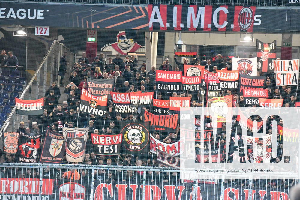 Fans of AC Milan during the UEFA Europa League 2026 27 League Phase MD2 match between FC Salzburg and AC Milan at Stadion Salzburg on October 15, 2026 in Salzburg, Austria.