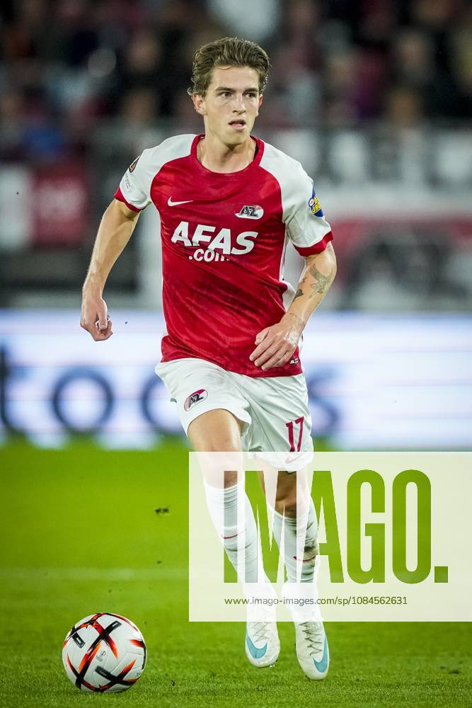 ALKMAAR , 15-10-2026, AFAS Stadion , season 2026 2027 , UEFA Europa League League phase , match between AZ and Hapoel Beer-Sheva , Picture shows AZ player Valdemar Andreasen AZ - Hapoel Beer-Sheva x208448577x