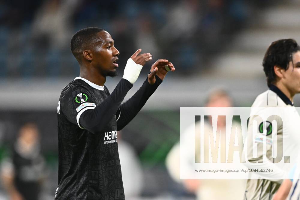 KAA Gent v AGF Aarhus - UEFA Conference League GENT, BELGIUM - OCTOBER 15 : Balikwisha Michel-Ange forward of KAA Gent shows dejection after missing an opportunity during the UEFA Conference League 2026 27 League Phase matchday 1 match between KAA Gent and AGF Aarhus on October 15, 2026 in Gent, Belgium, 15 10 2026 Gent Belgium