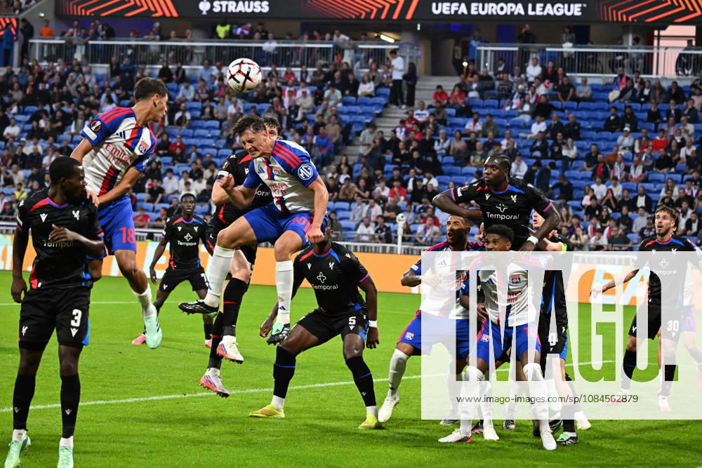 Football : Olympique Lyonnais v Crystal Palace - UEFA Europa League 15 10 2026 Corentin TOLISSO of Lyon scoring goal during the second leg of the UEFA Europa League 2025 26 quarter-final between Olympique Lyonnais and Crystal Palace , England, at the Groupama Stadium in Décines-Charpieu, Lyon, on October 15, 2026 LYONFrance