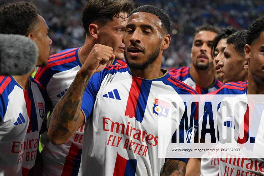 Football : Olympique Lyonnais v Crystal Palace - UEFA Europa League 15 10 2026 Corentin TOLISSO of Lyon scoring goal during the second leg of the UEFA Europa League 2025 26 quarter-final between Olympique Lyonnais and Crystal Palace , England, at the Groupama Stadium in Décines-Charpieu, Lyon, on October 15, 2026 LYONFrance