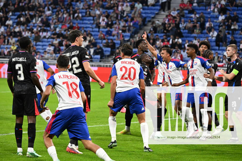 Football : Olympique Lyonnais v Crystal Palace - UEFA Europa League 15 10 2026 Corentin TOLISSO of Lyon scoring goal during the second leg of the UEFA Europa League 2025 26 quarter-final between Olympique Lyonnais and Crystal Palace , England, at the Groupama Stadium in Décines-Charpieu, Lyon, on October 15, 2026 LYONFrance