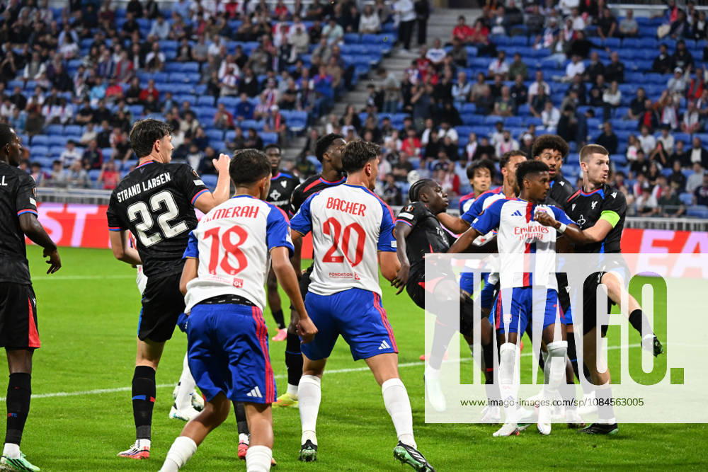 Football : Olympique Lyonnais v Crystal Palace - UEFA Europa League 15 10 2026 Corentin TOLISSO of Lyon scoring goal during the second leg of the UEFA Europa League 2025 26 quarter-final between Olympique Lyonnais and Crystal Palace , England, at the Groupama Stadium in Décines-Charpieu, Lyon, on October 15, 2026 LYONFrance
