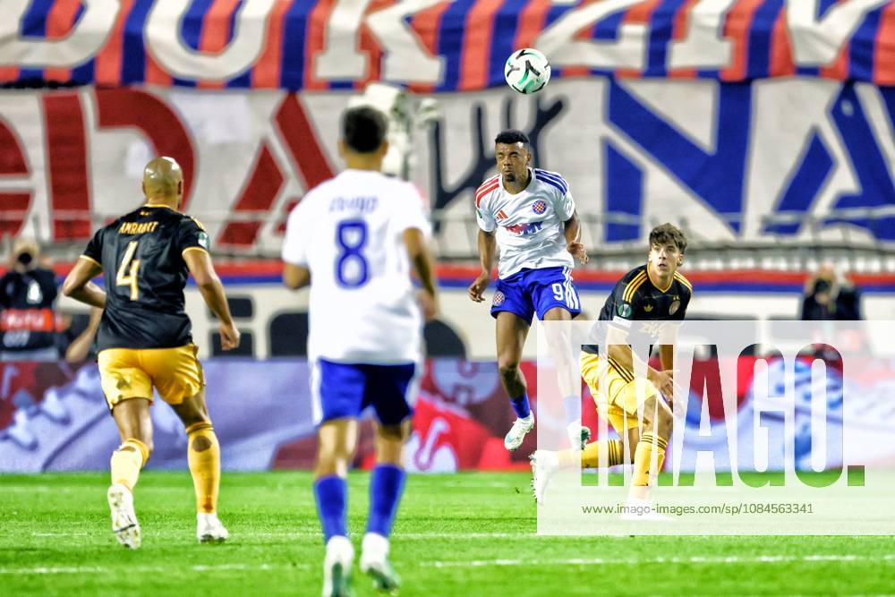 SPLIT, 15 10-2026, Poljud Stadium , season 2026 2027 , UEFA Conference League Football . Match between Hajduk Split and Ajax. Picture shows Ajax Jofre Torrents and Hajduk Split Dalisson De Almeida Leite Hajduk Split - Ajax x208448959x
