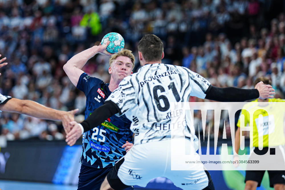 Wurf Tor Haukur Thrastarson (Rhein-Neckar Löwen, 25) GER, THW Kiel vs. Rhein-Neckar Löwen, Handball, 1. Bundesliga, Spieltag 9, Saison 2026 2027, 15.10.2026 GER, THW Kiel vs. Rhein-Neckar Löwen, Handball, 1. Bundesliga, Spieltag 9, Saison 2026 2027, 15.10.2026 Kiel