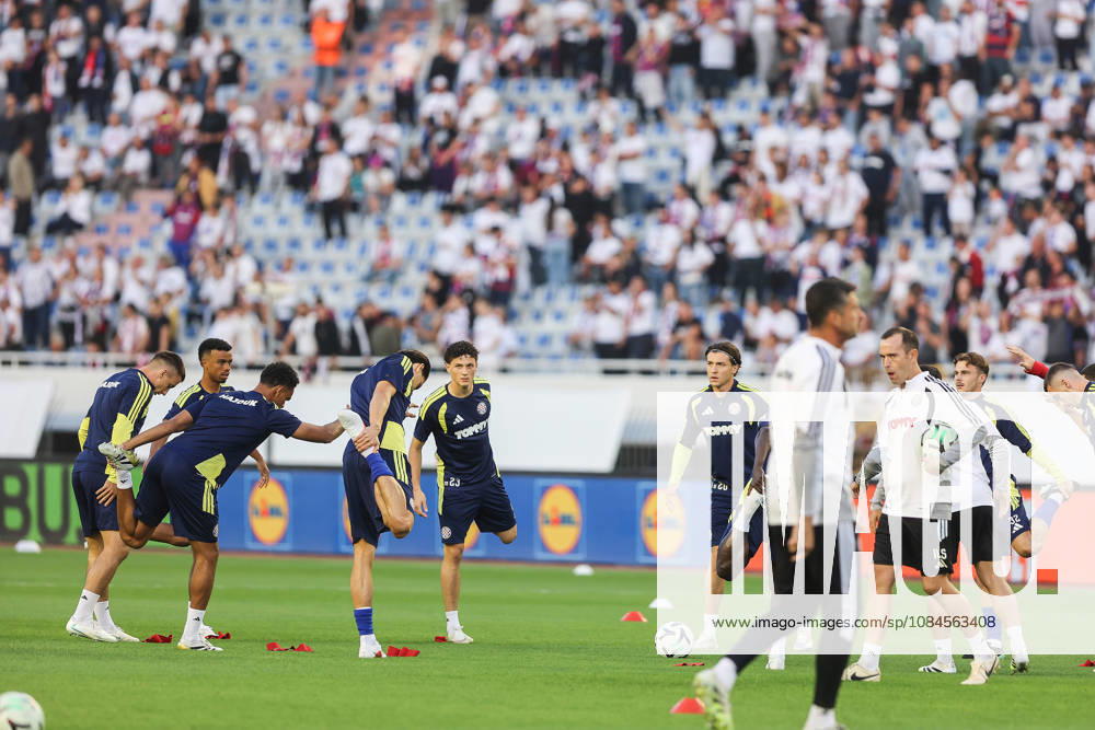 UEFA Conference League HNK Hajduk Split v AFC Ajax Hajduk Split players warm up before the UEFA Conference League 2026 27 League Phase MD1 match between HNK Hajduk Split and AFC Ajax at Stadion Poljud on October 15, 2026 in Split, Croatia. IvanaxIvanovic PIXSELL
