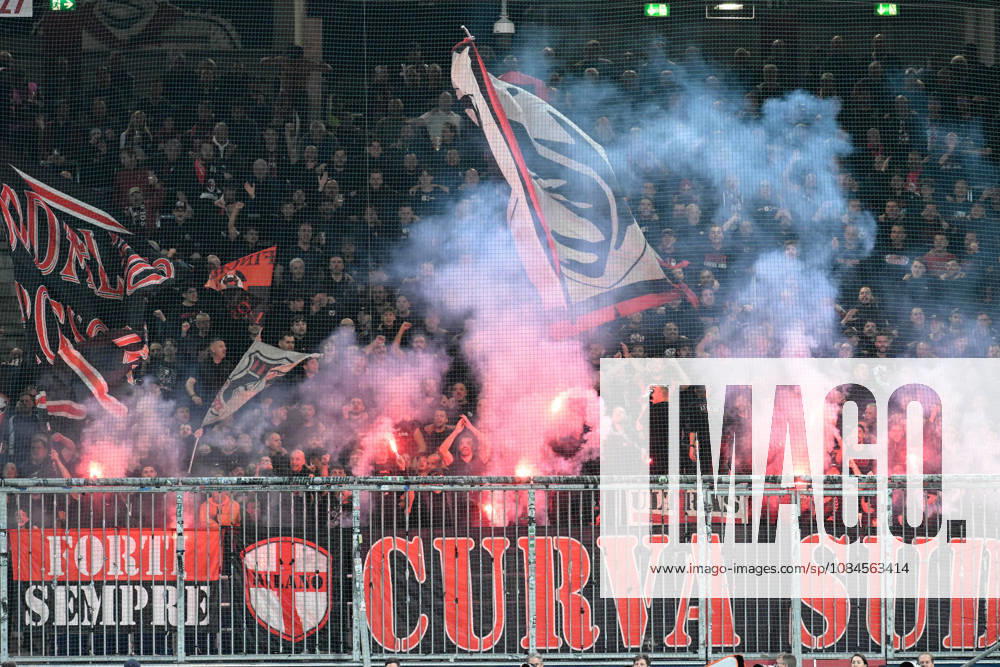 Fans of AC Milan during the UEFA Europa League 2026 27 League Phase MD2 match between FC Salzburg and AC Milan at Stadion Salzburg on October 15, 2026 in Salzburg, Austria.