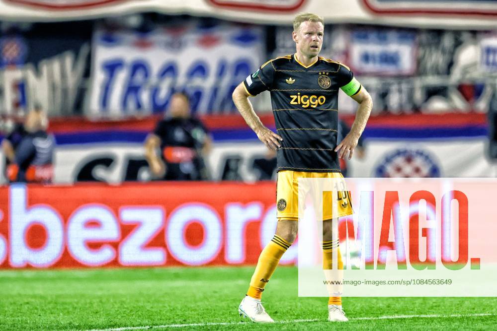 SPLIT, 15 10-2026, Poljud Stadium , season 2026 2027 , UEFA Conference League Football . Match between Hajduk Split and Ajax. Picture shows dejection the 1-0 by Davy Klaassen Hajduk Split - Ajax x208449258x