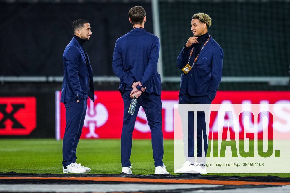 , Stadium De Goffert , season 2026 2027 , UEFA Europa League football , match between NEC Nijmegen and Levski Sofia , picture shows Levski Sofia during field inspection NEC - Levski Sofia x208449456x