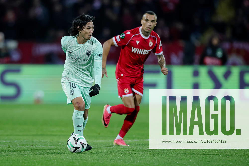 Football - UEFA Conference League - Round 1 - PFC CSKA Sofia - AS Monaco - 15.10.2026 Takumi Minamino, 18 of AS Monaco FC during UEFA Conference League - Round 1 match between PFC CSKA Sofia and AS Monaco at Vasil Levski Stadium in Sofia, Bulgaria, on October 15th, 2026 in Sofia, Bulgaria. Bulgaria