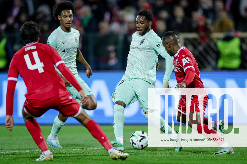 Football - UEFA Conference League - Round 1 - PFC CSKA Sofia - AS Monaco - 15.10.2026 Stanis Idumbo, 17 of AS Monaco FC during UEFA Conference League - Round 1 match between PFC CSKA Sofia and AS Monaco at Vasil Levski Stadium in Sofia, Bulgaria, on October 15th, 2026 in Sofia, Bulgaria. Bulgaria