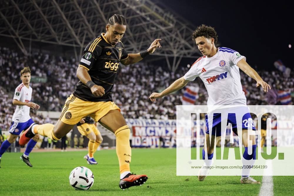 SPLIT - (lr) Thilo Kehrer of Ajax and Marin Soticek of Hajduk Split during the Conference League match between Hajduk Split and Ajax at Stadion Poljud on 15 October 2026 in Split, Croatia. SONNY LENSEN ANP ANPxSportx IVx 572542510 originalFilename: 572542510