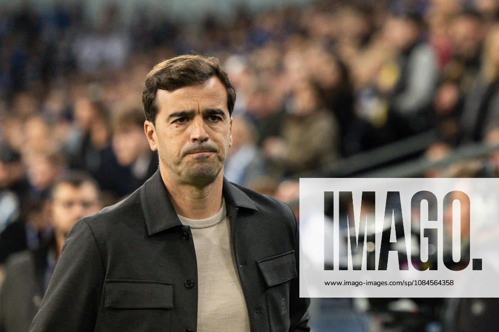 Europa League: Lech Poznan vs Bayer 04 Leverkusen Coach Carles Martinez during Europa League: Lech Poznan vs Bayer 04 Leverkusen match in Poznan, Poland, on October 15, 2026 Poznan Poland