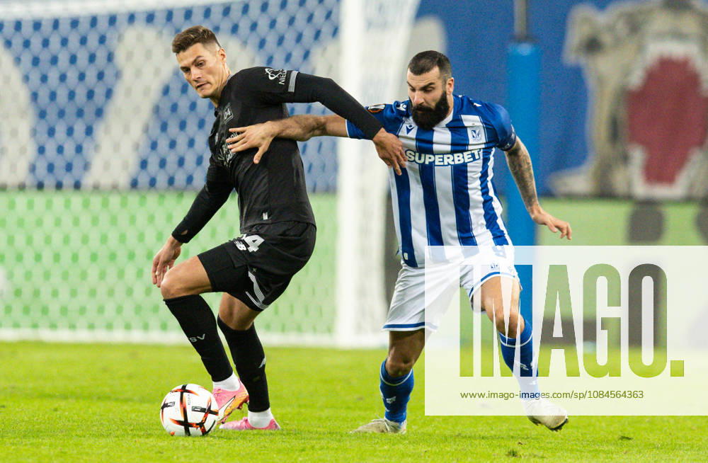 Europa League: Lech Poznan vs Bayer 04 Leverkusen Patrik Schick, Mikael Ishak during Europa League: Lech Poznan vs Bayer 04 Leverkusen match in Poznan, Poland, on October 15, 2026 Poznan Poland