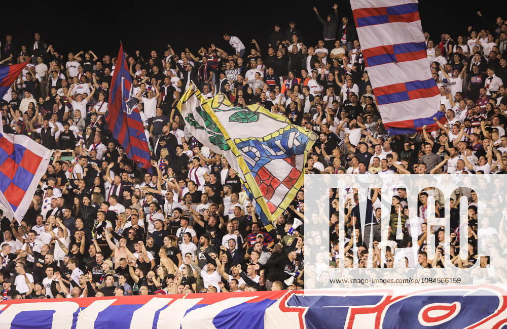 UEFA Conference League HNK Hajduk Split v AFC Ajax Hajduk fans cheer on the stands during the UEFA Conference League 2026 27 League Phase MD1 match between HNK Hajduk Split and AFC Ajax at Stadion Poljud on October 15, 2026 in Split, Croatia. IvoxCagalj PIXSELL