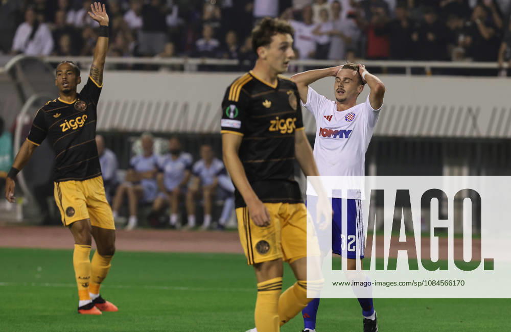 UEFA Conference League HNK Hajduk Split v AFC Ajax Simun Hrgovic of Hajduk reacts during the UEFA Conference League 2026 27 League Phase MD1 match between HNK Hajduk Split and AFC Ajax at Stadion Poljud on October 15, 2026 in Split, Croatia. IvoxCagalj PIXSELL