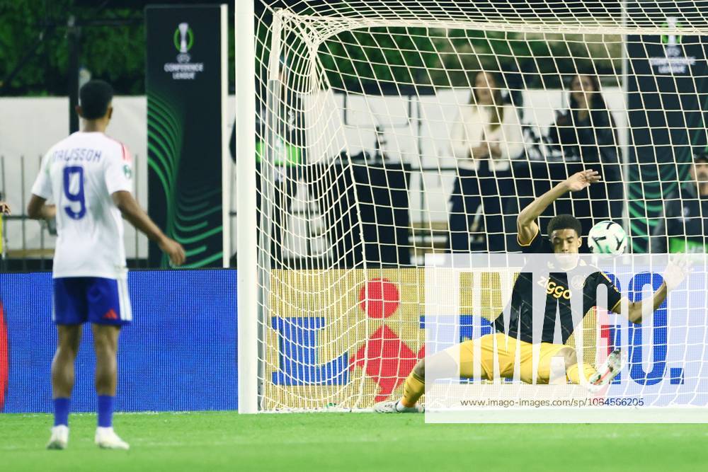 SPLIT, 15 10-2026, Poljud Stadium , season 2026 2027 , UEFA Conference League Football . Match between Hajduk Split and Ajax. Picture shows Aaron Bouwman cannot prevent Hajduk from scoring 2-1 Hajduk Split - Ajax x208450634x