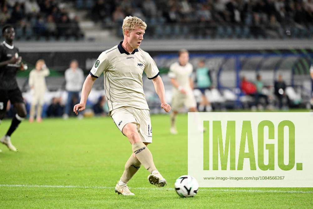 AA Gent vs Aarhus Tobias Molgaard of Aarhus is pictured in action with the ball during Matchday 2 in the 2026-2027 Uefa Conference League season - league phase between AA Gent and AGF Aarhus on October 15 , 2026 in Gent, Belgium. (Photo by Maarten Straetemans Isosport) Gent Belgium