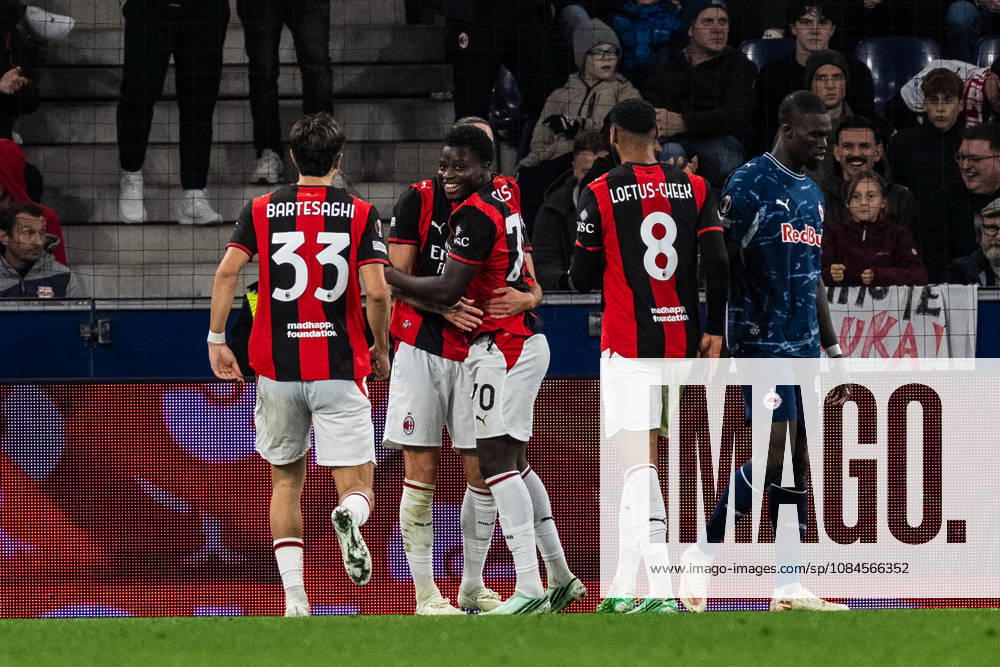 SOCCER - UEFA EL, RBS vs Milan SALZBURG,AUSTRIA,15.OCT.26 - SOCCER - UEFA Europa League, Red Bull Salzburg vs AC Milan. Image shows the rejoicing of Milan. GEPAxpictures Arellano