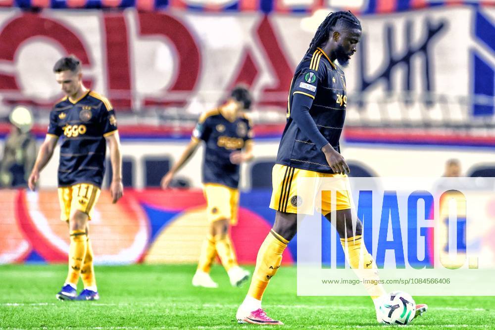 SPLIT, 15 10-2026, Poljud Stadium , season 2026 2027 , UEFA Conference League Football . Match between Hajduk Split and Ajax. Picture shows Toluwalase Arokodare dejected after the 2-1 Hajduk Split - Ajax x208451233x
