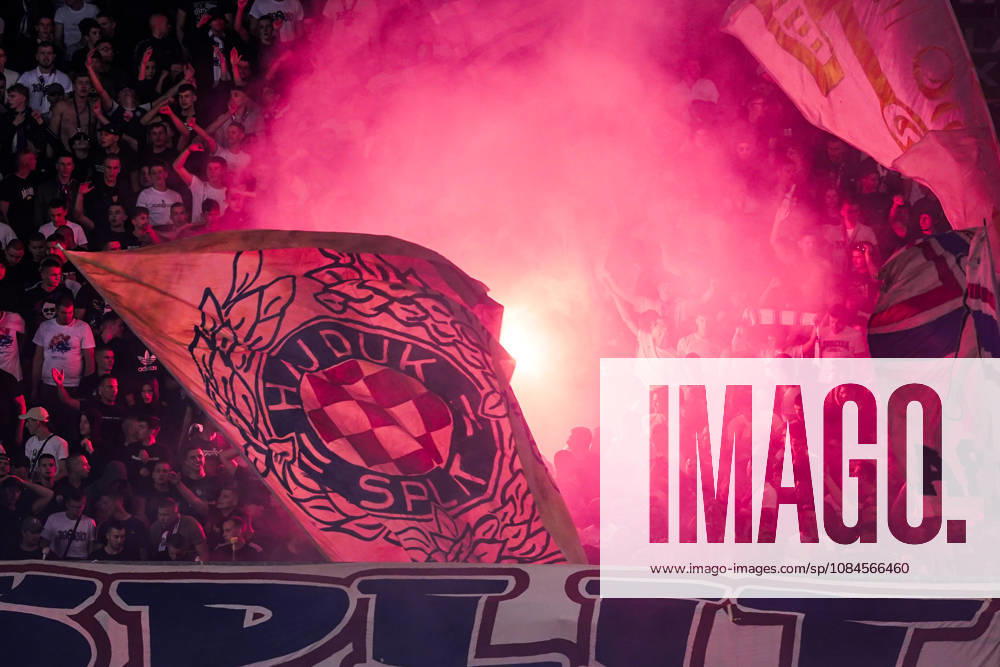Fussball: Kroatien: UEFA Conference League 2026 2027 - 1. Runde, 15.10.2026 - HNK Hajduk Split vs. AFC Ajax Amsterdam - Stadion Poljud (Split, Kroatien); Torcida Split Fans, Ultras