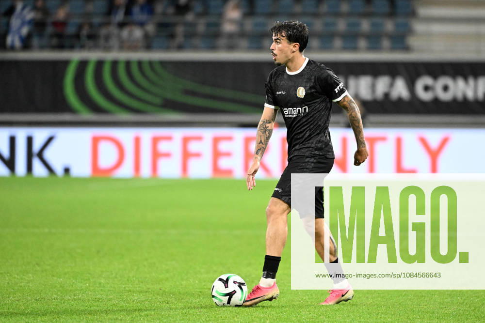 AA Gent vs Aarhus Tiago Araujo of KAA Gent is pictured in action with the ball during Matchday 2 in the 2026-2027 Uefa Conference League season - league phase between AA Gent and AGF Aarhus on October 15 , 2026 in Gent, Belgium. (Photo by Maarten Straetemans Isosport) Gent Belgium