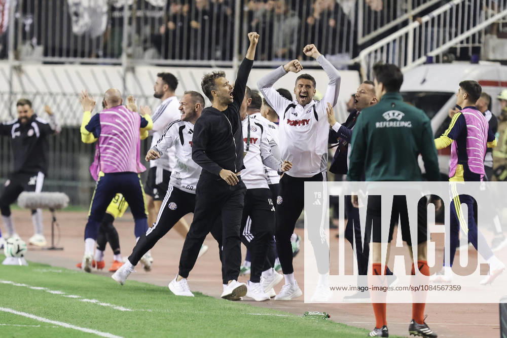 UEFA Conference League HNK Hajduk Split v AFC Ajax Hajduk Split Head Coach Gonzalo Garcia celebrates during the UEFA Conference League 2026 27 League Phase MD1 match between HNK Hajduk Split and AFC Ajax at Stadion Poljud on October 15, 2026 in Split, Croatia. IvoxCagalj PIXSELL