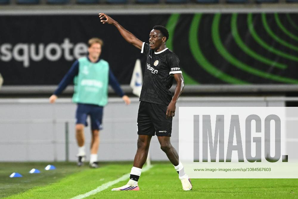 KAA Gent v AGF Aarhus - UEFA Conference League GENT, BELGIUM - OCTOBER 15 : Goore Hyllarion Bi forward of KAA Gent celebrates scoring a goal during the UEFA Conference League 2026 27 League Phase matchday 1 match between KAA Gent and AGF Aarhus on October 15, 2026 in Gent, Belgium, 15 10 2026 Gent Belgium