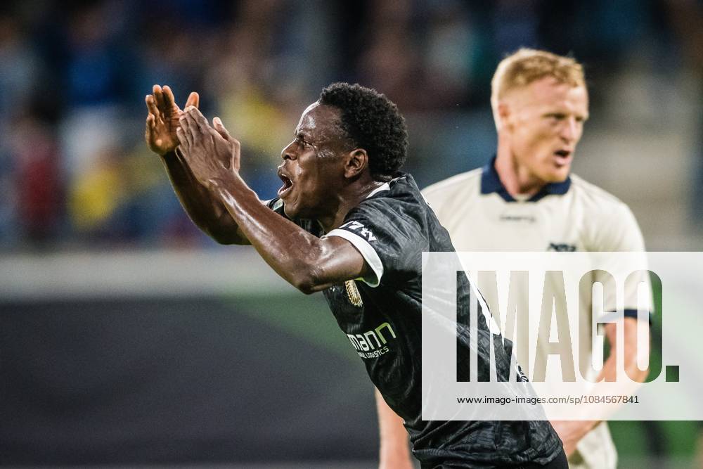 KAA Gent v AGF Aarhus - UEFA Conference League GENT, BELGIUM - OCTOBER 15 : Goore Hyllarion Bi forward of KAA Gent celebrates scoring a goal during the UEFA Conference League 2026 27 League Phase matchday 1 match between KAA Gent and AGF Aarhus on October 15, 2026 in Gent, Belgium, 15 10 2026 Gent Belgium