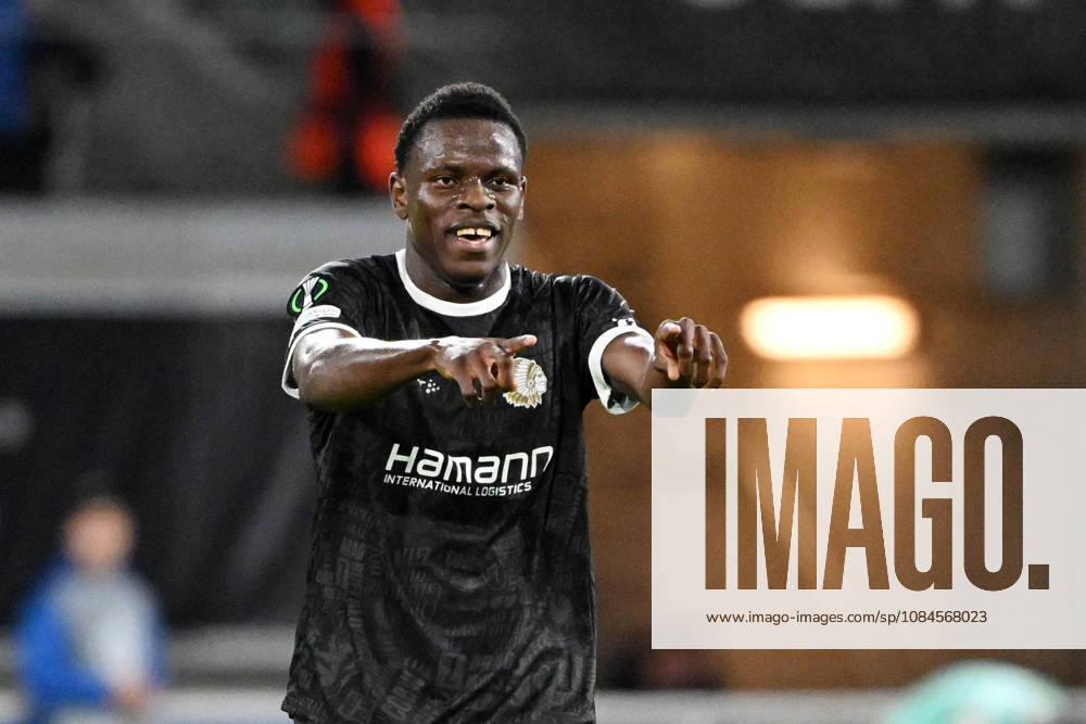 AA Gent vs Aarhus Hyllarion Goore of KAA Gent celebrates after scoring the 1-0 goal during Matchday 2 in the 2026-2027 Uefa Conference League season - league phase between AA Gent and AGF Aarhus on October 15 , 2026 in Gent, Belgium. (Photo by Maarten Straetemans Isosport) Gent Belgium