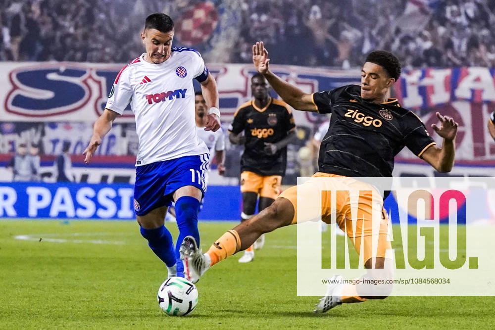 IFussball: Kroatien: UEFA Conference League 2026 2027 - 1. Runde, 15.10.2026 - HNK Hajduk Split vs. AFC Ajax Amsterdam - Stadion Poljud (Split, Kroatien); Michele Sego (Hajduk Split), Aaron Bouwman (AFC Ajax)
