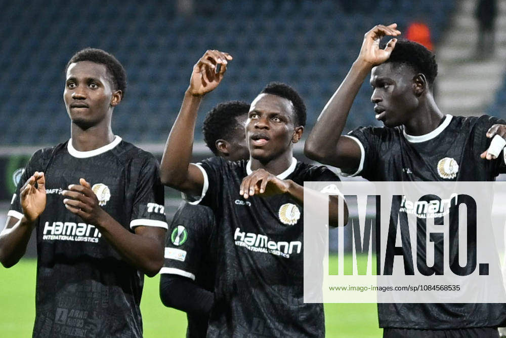 AA Gent vs Aarhus Hyllarion Goore of KAA Gent celebrates after Matchday 2 in the 2026-2027 Uefa Conference League season - league phase between AA Gent and AGF Aarhus on October 15 , 2026 in Gent, Belgium. (Photo by Maarten Straetemans Isosport) Gent Belgium